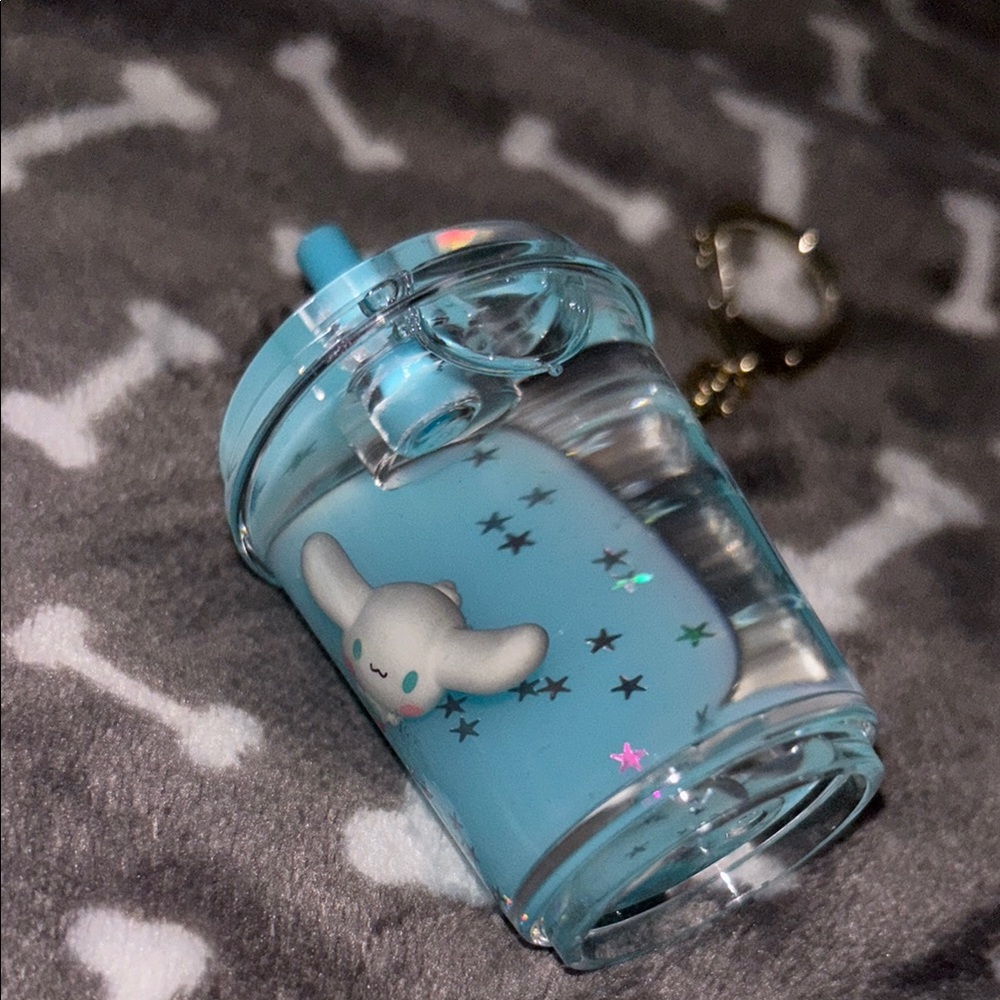 Cute Blue Starry Keychain Cup